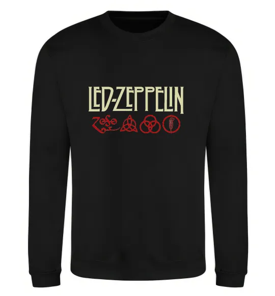 Свитшот Led Zeppelin logo знаки Черный фото