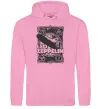 Мужская толстовка (худи) Led Zeppelin Дирижабль Розовый фото