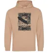 Женская толстовка (худи) Led Zeppelin Дирижабль Песочный фото