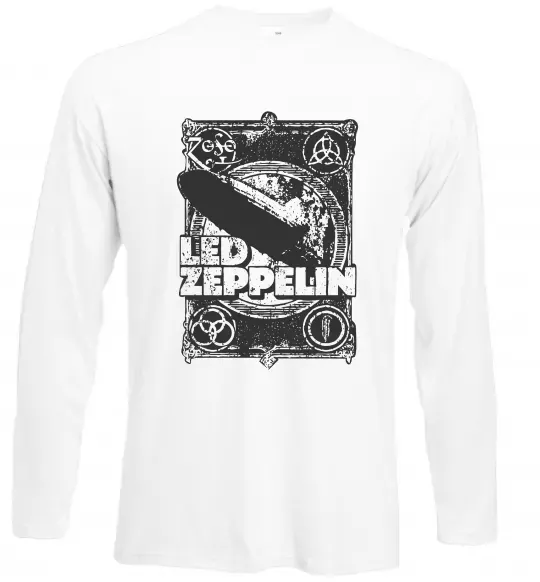 Лонгслів Led Zeppelin Дирижабль Білий фото