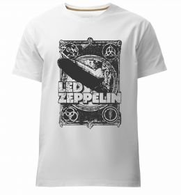 Мужская премиум футболка Led Zeppelin Дирижабль