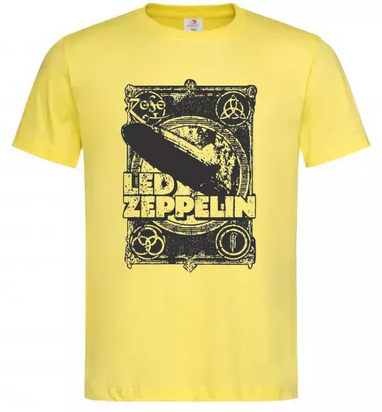 Мужская футболка Led Zeppelin Дирижабль Лимонный фото