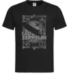 Мужская футболка Led Zeppelin Дирижабль Черный фото