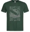 Мужская футболка Led Zeppelin Дирижабль Темно-зеленый фото