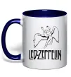 Чашка с цветной ручкой Led Zeppelin Angel Глубокий темно-синий фото