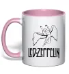 Чашка с цветной ручкой Led Zeppelin Angel Нежно розовый фото