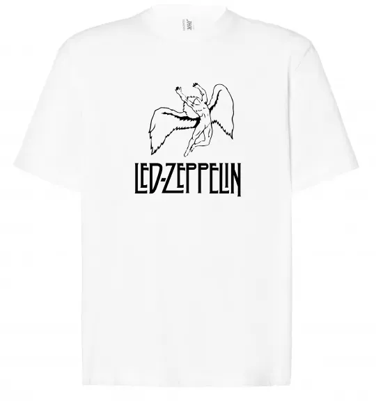 Футболка Оверсайз Led Zeppelin Angel Белый фото