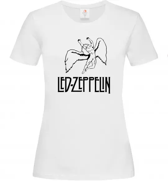 Женская футболка Led Zeppelin Angel Белый фото