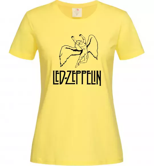 Женская футболка Led Zeppelin Angel Лимонный фото