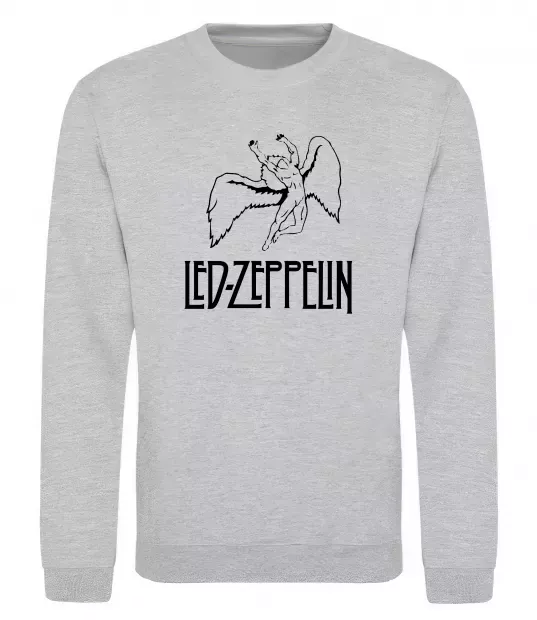 Свитшот Led Zeppelin Angel Серый меланж фото