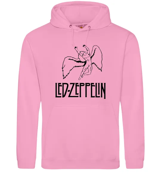 Женская толстовка (худи) Led Zeppelin Angel Розовый фото