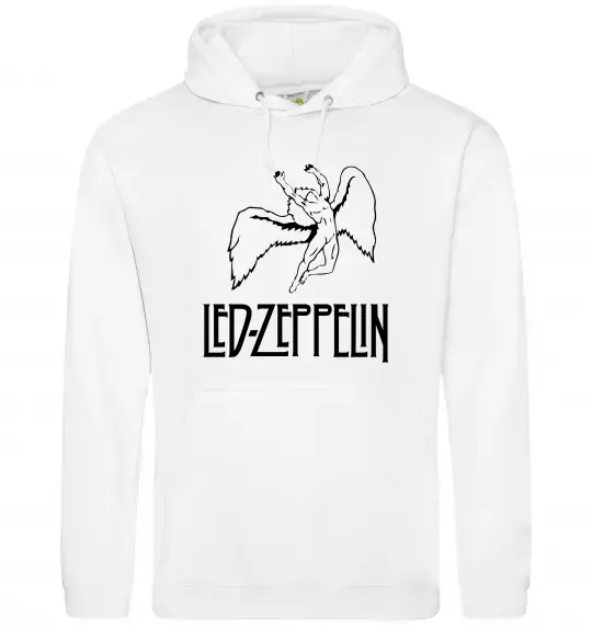 Женская толстовка (худи) Led Zeppelin Angel Белый фото