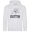Женская толстовка (худи) Led Zeppelin Angel Серый меланж фото
