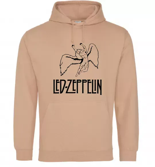 Женская толстовка (худи) Led Zeppelin Angel Песочный фото