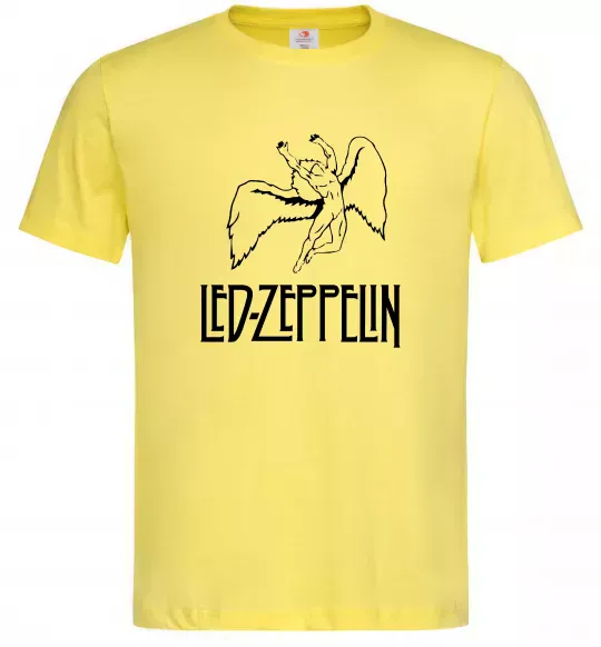 Мужская футболка Led Zeppelin Angel Лимонный фото