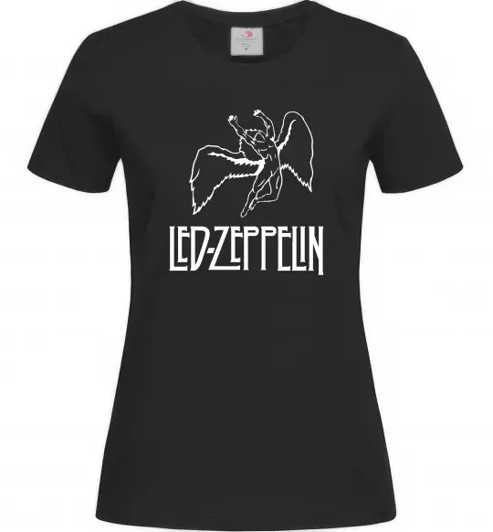 Женская футболка Led Zeppelin Angel Черный фото