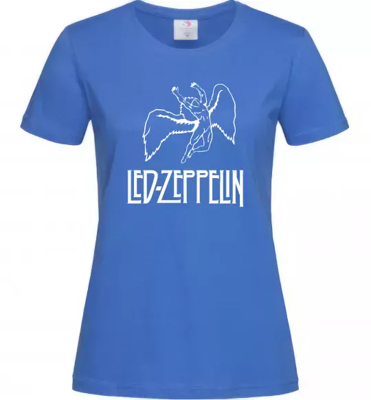 Женская футболка Led Zeppelin Angel Ярко-синий фото