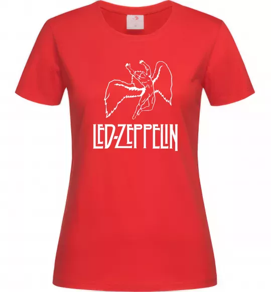 Женская футболка Led Zeppelin Angel Красный фото