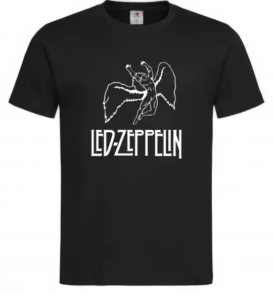 Мужская футболка Led Zeppelin Angel Черный фото