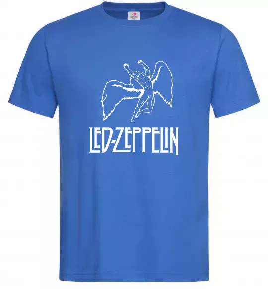 Мужская футболка Led Zeppelin Angel Ярко-синий фото