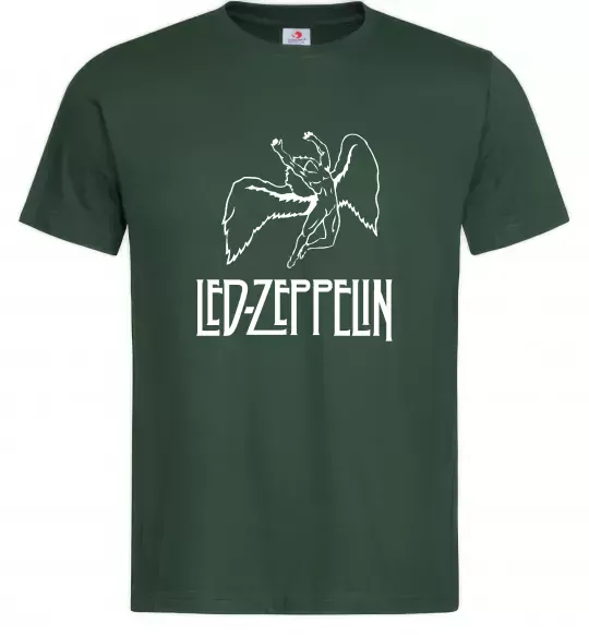 Мужская футболка Led Zeppelin Angel Темно-зеленый фото
