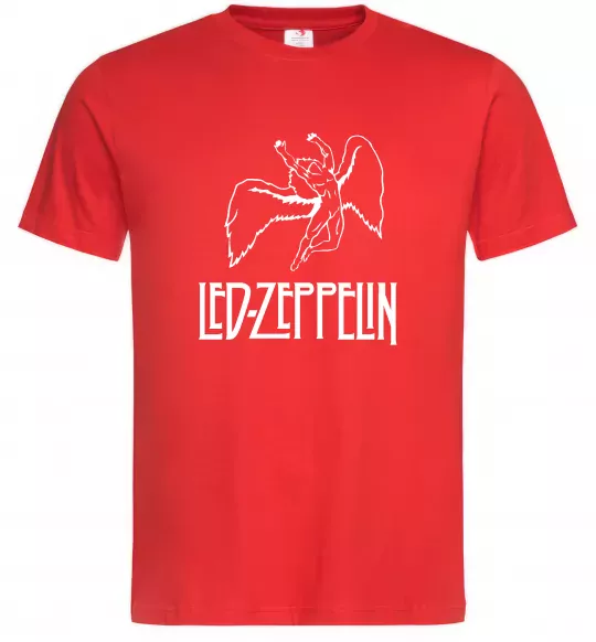 Мужская футболка Led Zeppelin Angel Красный фото