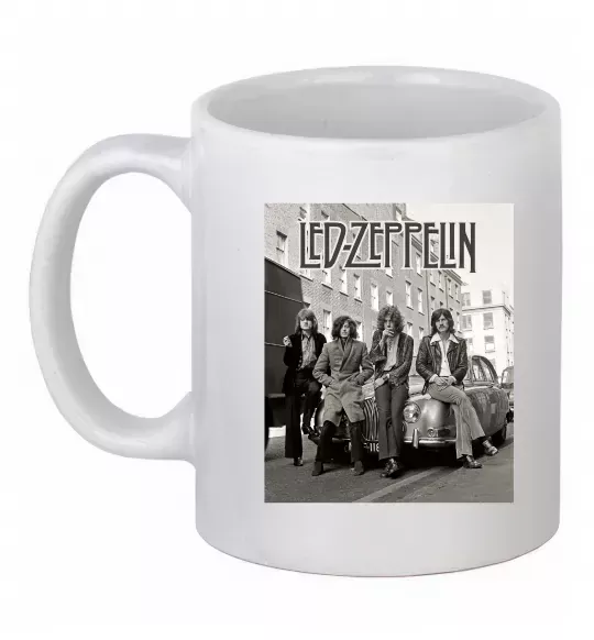 Чашка керамическая Led Zeppelin photo Белый фото