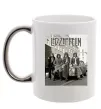 Чашка с цветной ручкой Led Zeppelin photo Серебро фото