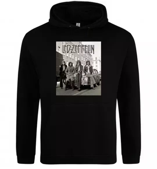 Женская толстовка (худи) Led Zeppelin photo Черный фото