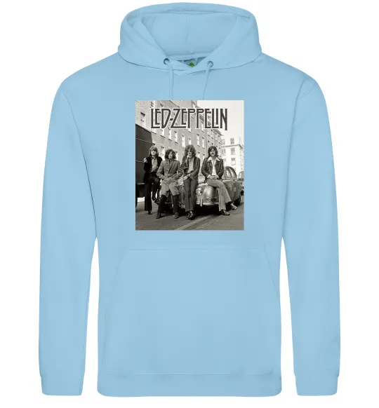 Жіноча толстовка (худі) Led Zeppelin photo Блакитний фото