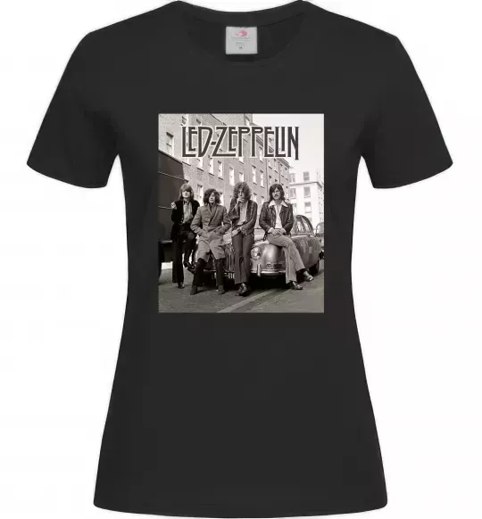 Женская футболка Led Zeppelin photo Черный фото