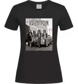 Женская футболка Led Zeppelin photo Черный фото