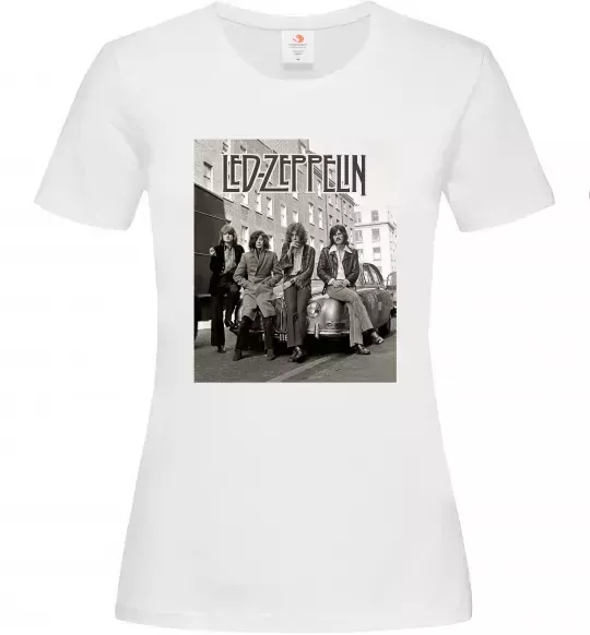 Женская футболка Led Zeppelin photo Белый фото