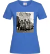Женская футболка Led Zeppelin photo Ярко-синий фото