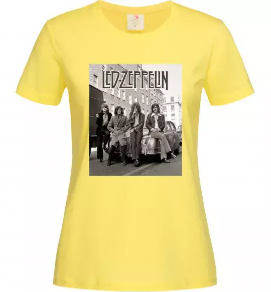 Женская футболка Led Zeppelin photo Лимонный фото