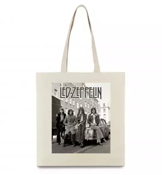 Эко-сумка Led Zeppelin photo Бежевый фото