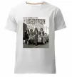 Мужская премиум футболка Led Zeppelin photo Белый фото
