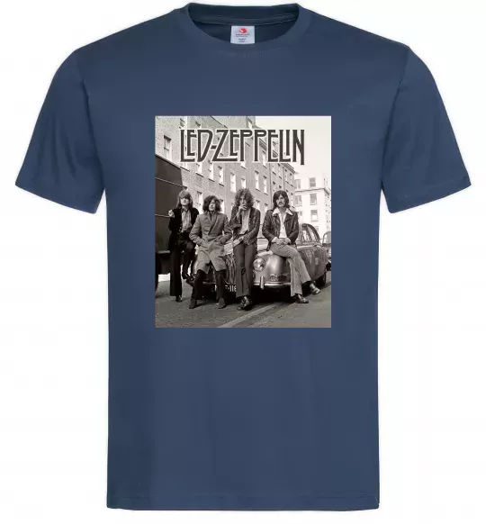 Мужская футболка Led Zeppelin photo Темно-синий фото