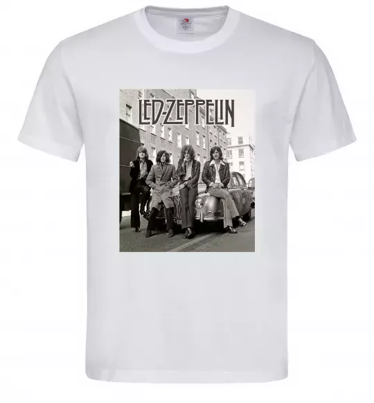 Мужская футболка Led Zeppelin photo Белый фото