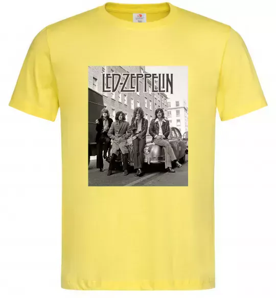 Мужская футболка Led Zeppelin photo Лимонный фото