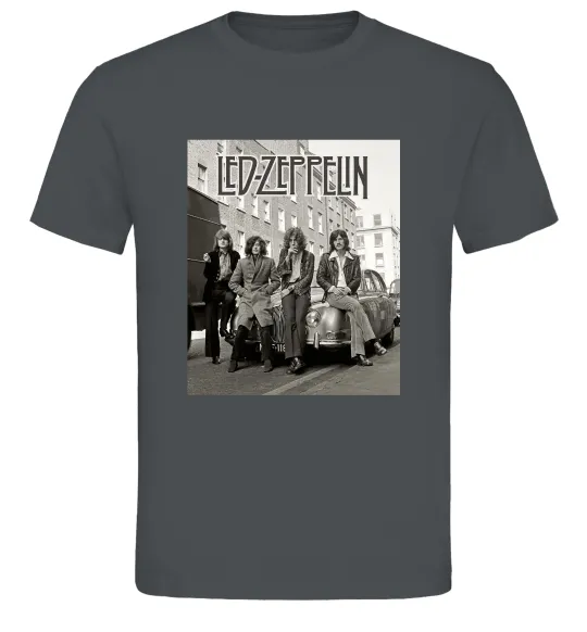 Мужская футболка Led Zeppelin photo Графит фото