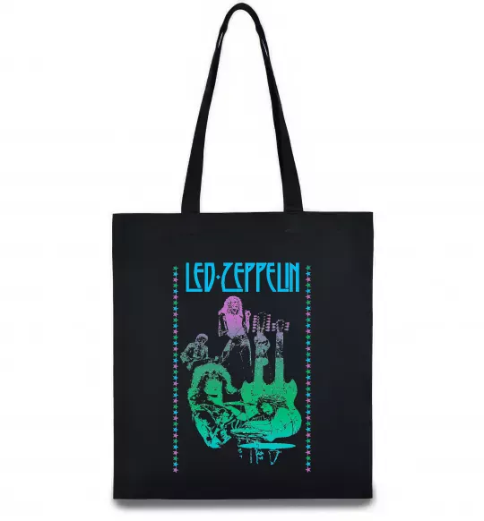 Еко-сумка Led Zeppelin Neon Чорний фото