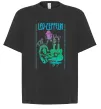 Футболка Оверсайз Led Zeppelin Neon Чорний Футболка Оверсайз Led Zeppelin Neon Чорний фото