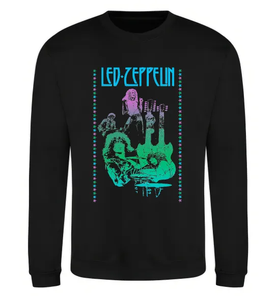 Свитшот Led Zeppelin Neon Черный фото