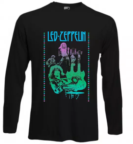 Лонгслів Led Zeppelin Neon Чорний фото