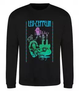 Свитшот Led Zeppelin Neon Черный фото