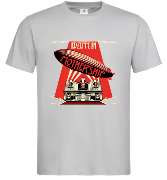 Мужская футболка Mothership Led Zeppelin Серый фото