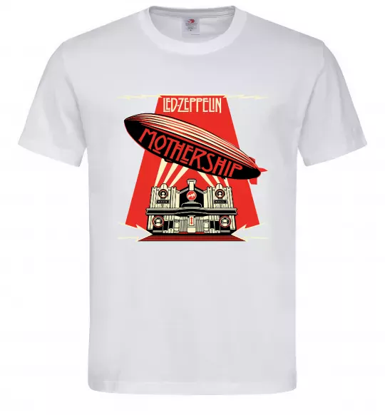 Мужская футболка Mothership Led Zeppelin Белый фото