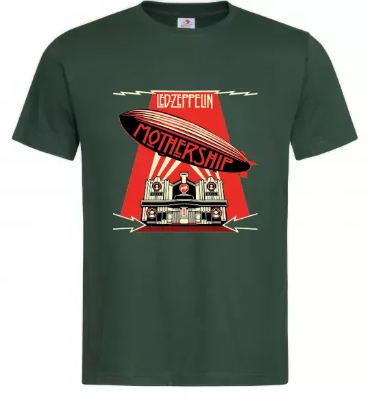 Мужская футболка Mothership Led Zeppelin Темно-зеленый фото