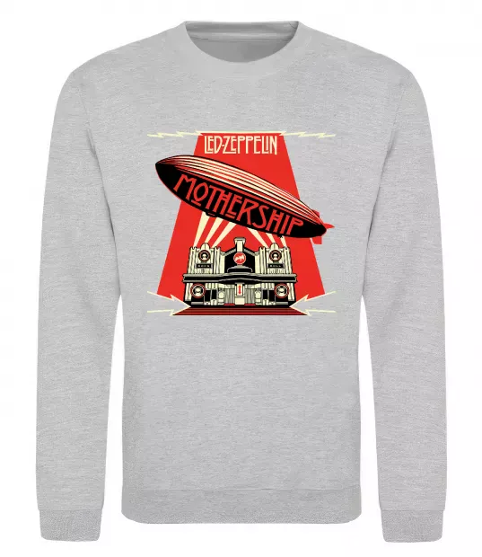 Свитшот Mothership Led Zeppelin Серый меланж фото